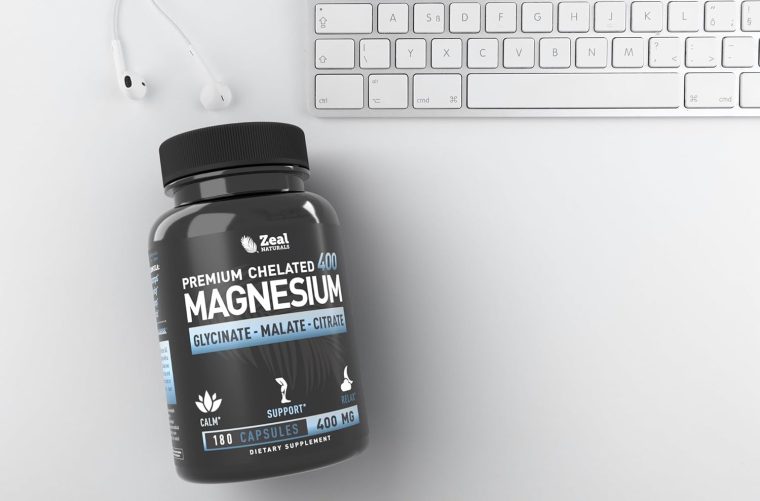 Premium Chelated Magnesium Glycinate, Malate, Citrate (400mg | 180 Capsules) Triple Blend Magnesium Complex - Image 3