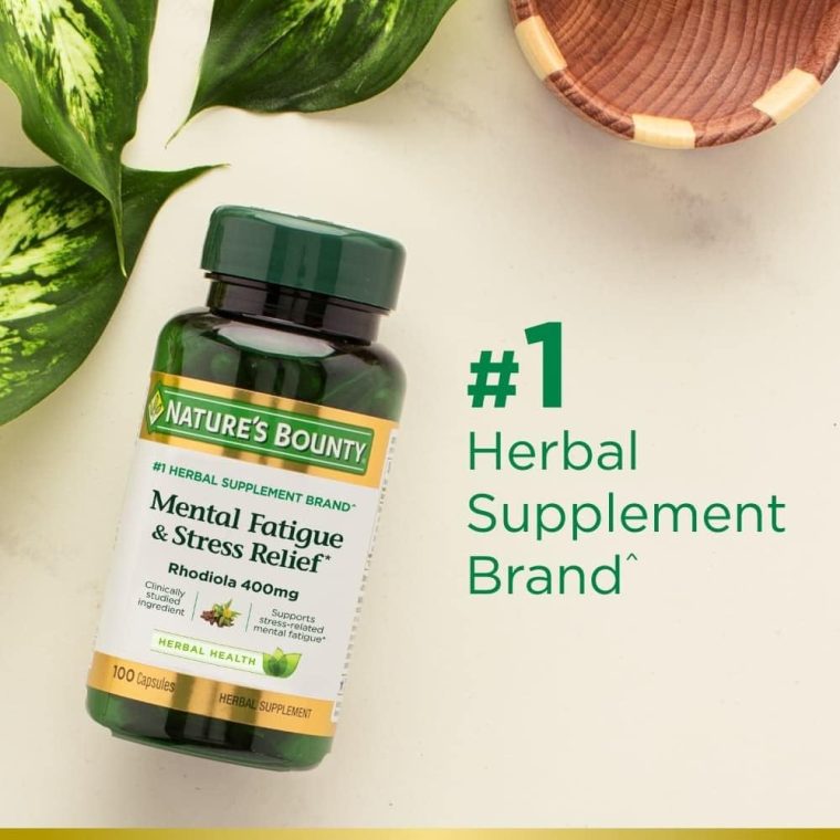 Nature's Bounty Mental Fatigue and Stress Relief, Rhodiola Supplement, 400 mg, Capsules, 30 Count - Image 4