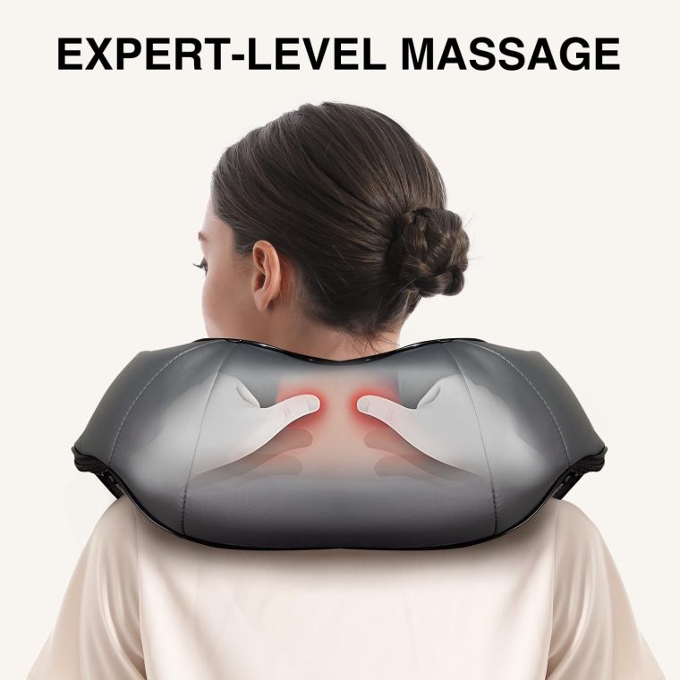 Shiatsu Neck and Back Massager with Soothing Heat, Electric Deep Tissue 3D Kneading Massage for Shoulder, Leg, Body Muscle Pain Relief, Home, Office, and Car - Image 4