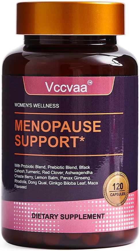 40-in-1 Menopause Support for Women – Hormonal Balance, Hot Flash & Mood Relief – Black Cohosh, DIM, Maca, Red Clover, Probiotics, B6, D3 & More – Vegan, 120 Capsules - Image 7