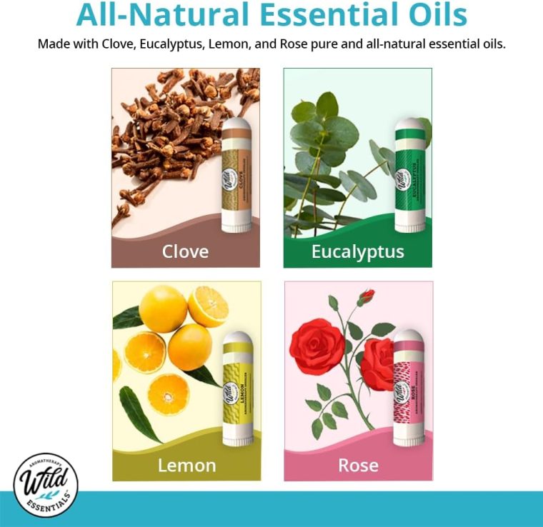 Wild Essentials Smell Training Kit Nasal Inhalers, Made in The USA, Pure Essential Oils, Olfactory Therapy, Loss of Smell, Aromatherapy, All Natural - Image 4