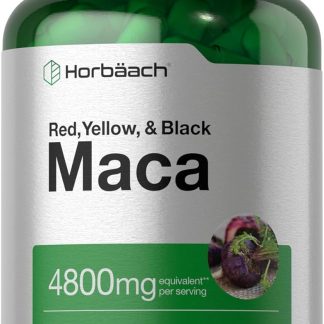Horbäach Maca Root Capsules for Men and Women | 120 Pills | High Potency Extract | Non-GMO and Gluten Free Formula