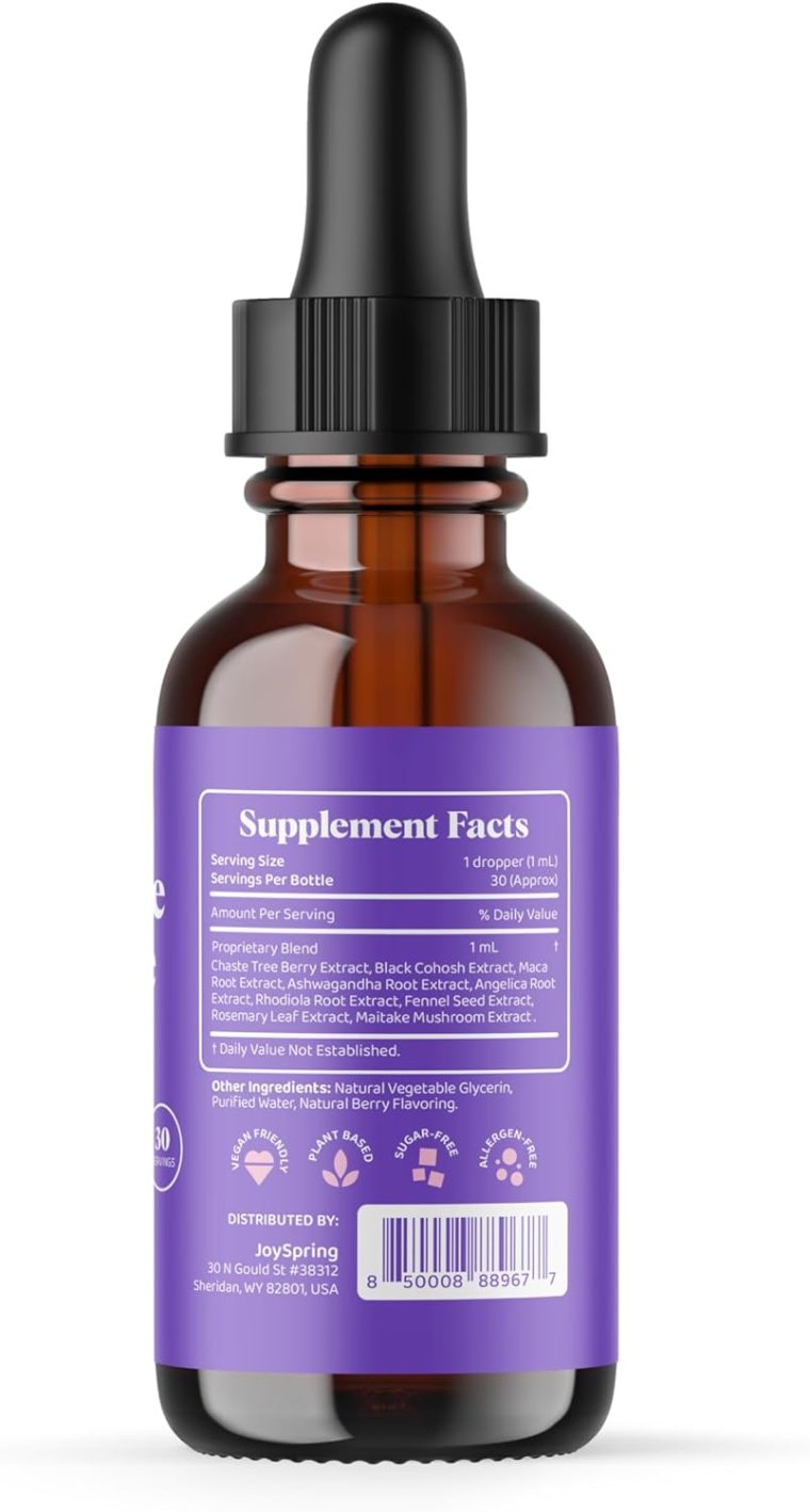 JoySpring Hormone Balance for Women | Natural Menopause Supplements with Black Cohosh | Supports Hot Flash Relief & PMS Relief for Menstrual Herbal Support - Image 8