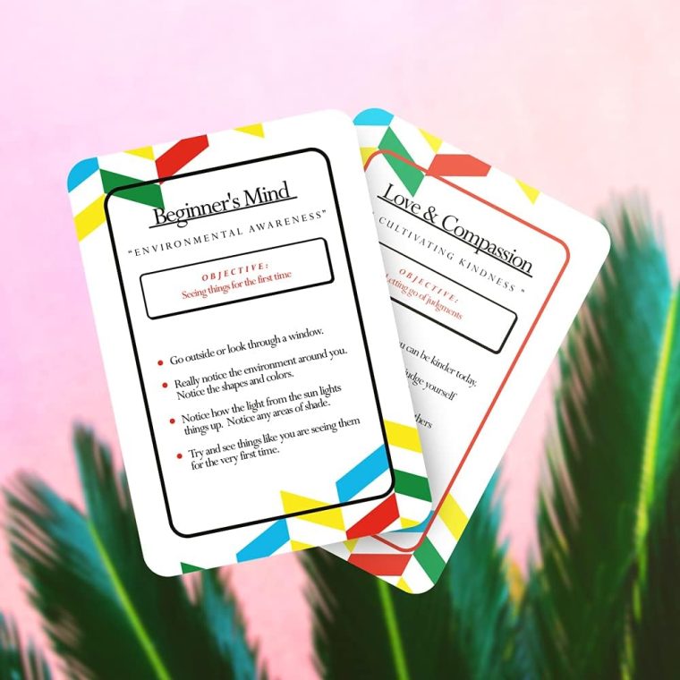 Allura & Arcia 52 Mindfulness Cards - Stress Less, Mindful Meditation, Gratitude, Kindness, Self Care & Relaxation - Image 5