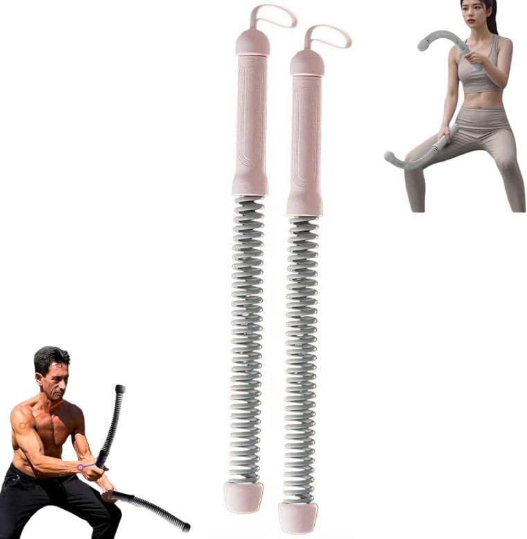 Ropeless Battle Rope for Home Gym,Portable Workout Ropes for HIIT Workouts, Low-Impact Cardio Training, Home Workout, Fitness Equipment for Women Men (Pink)