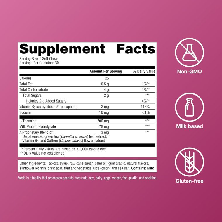 Metagenics HerWellness Rapid Stress Relief - Women's Stress Support Supplement with Saffron, L-Theanine & Vitamin B6* - Mixed Berry Flavor, 30 Soft Chews - Image 2