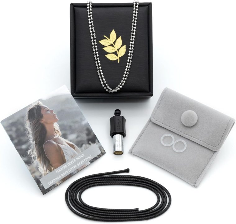 Stress Relief Gift for Men, WomenAnxiety Necklace 528 Hz Breathing Meditation Whistle Mindfulness Device for Stress Relief Calm Meditation Adjusting Breathing Anxiety Relief Necklace - Image 6
