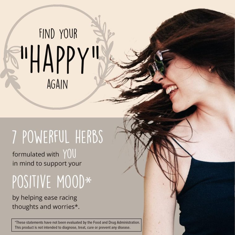 Joy-Filled Mood Support Supplement with St. Johns Wort | Stress Relief – Helps Calm The Mind & Body | 100% Plant-Based Happy Pills, Ashwagandha, Rhodiola Rosea, Eleuthero | Herbal Adaptogens, 60 Ct - Image 2