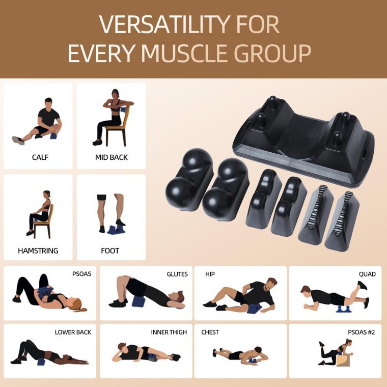 Psoas Release Tool - Massage Tool - Psoas Muscle Release Tool for Hip Hook, Flexor, Back, Glute, Iliacus, and Neck Pain Trigger Point and Myofascial Release Tool - Night Black [Patent Pending] - Image 3