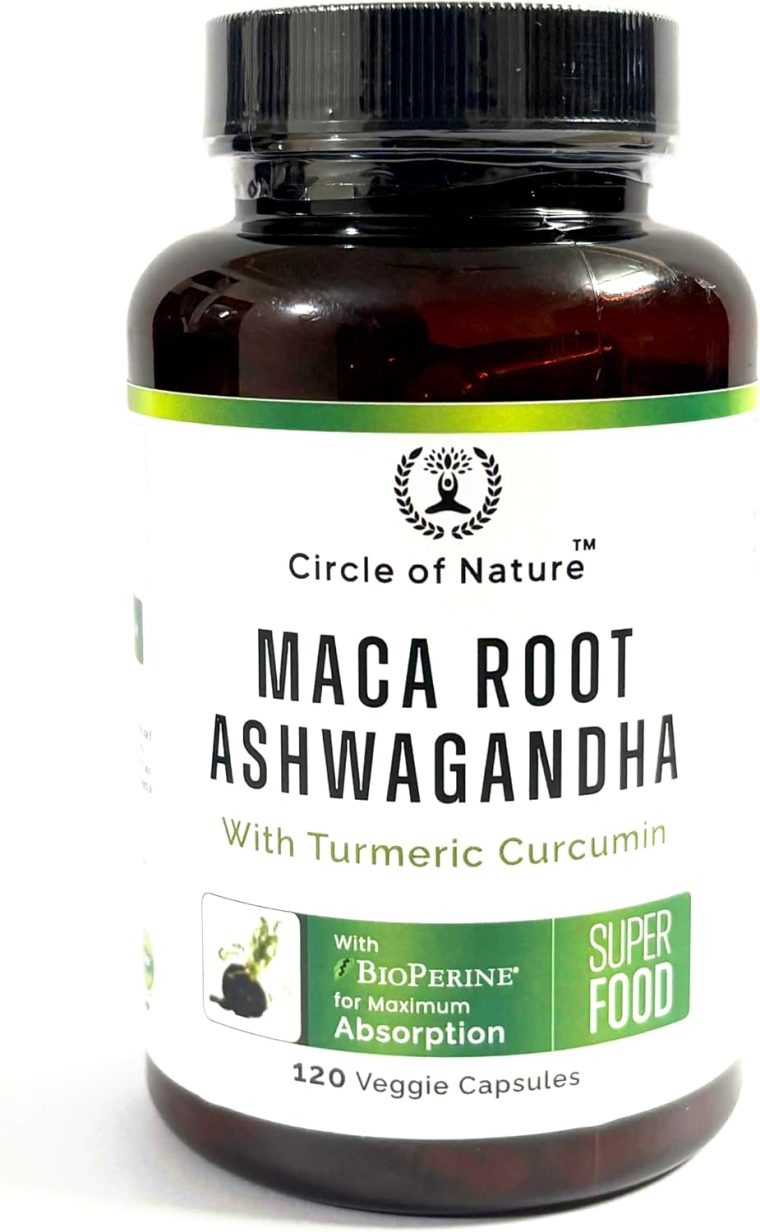 Maca Root, Ashwagandha Root Extract, Capsules for Men & Women with Turmeric Curcumin and Bioperine 120 Capsules Made in USA - Image 5