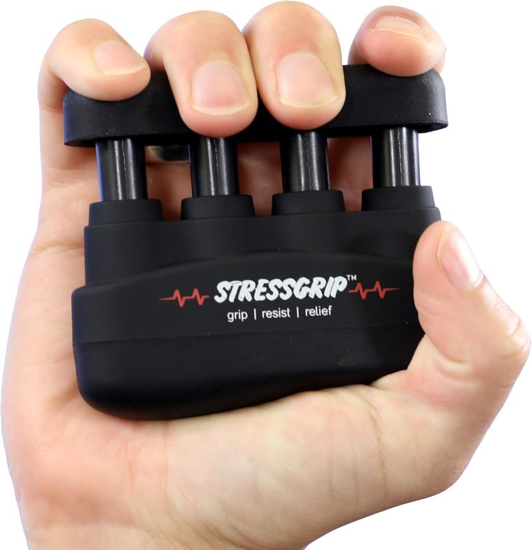 Stress Relief for Adults (Large) - A Stress & Anxiety Relief Device - Comfortable Hand Exerciser - Stress Reliever & Hand Gripper - Black