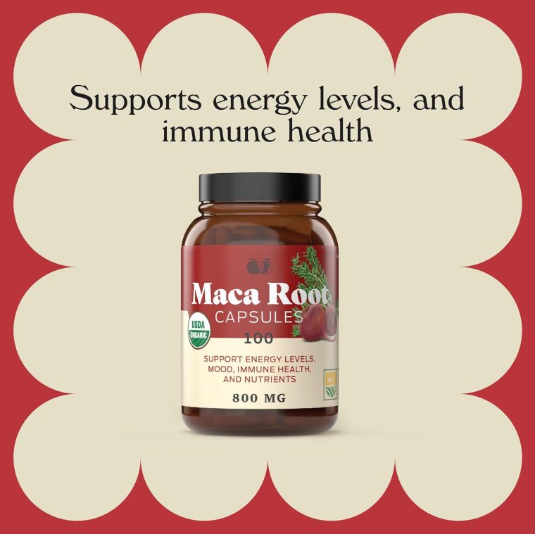 Complete Natural Products Organic Red Maca Root Capsules - 800mg 100 Gelatinized Pills, Pure Red Raw Maca Root Powder Supplement - Image 5