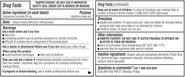 Kirkland Signature Sleep Aid, 192 Tablets - Image 3