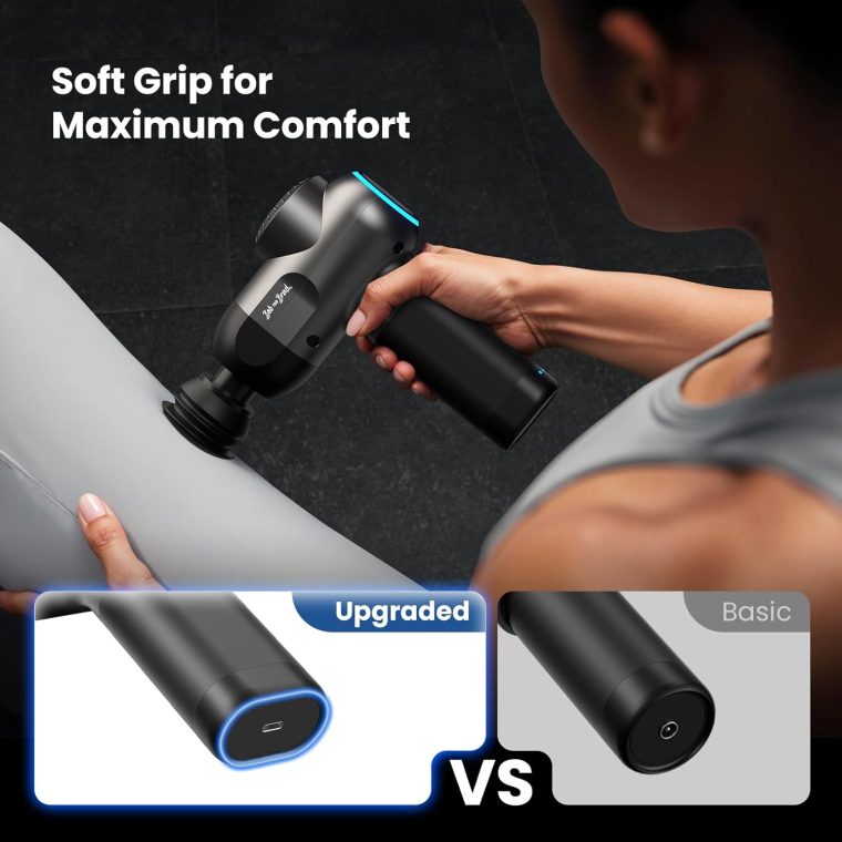 BOB AND BRAD C2 Massage Gun, Deep Tissue Percussion Massager Gun, Muscle Massager with 5 Speeds and 5 Heads, Electric Back Massagers for Professional Athletes Home Gym, FSA and HSA Eligible - Image 7