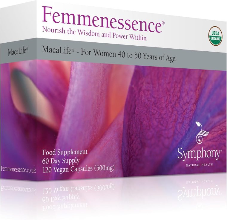 Femmenessence® MacaLife® – Clinically Proven Perimenopausal Supplement for Natural Hormone Balance, Symptom Relief, Heart & Mood Support, Without Added Hormones (120 Capsules, 60 Day Supply) - Image 5