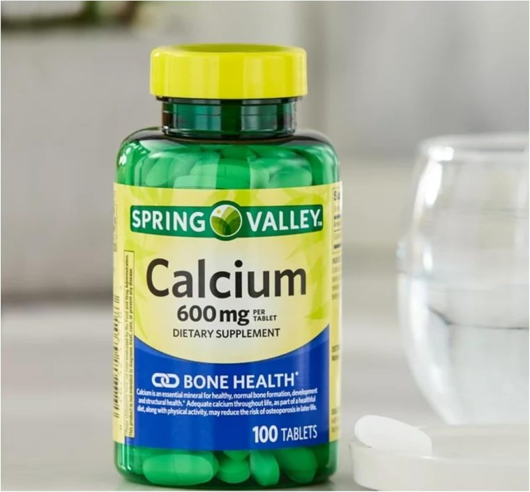 Calcium 600 mg 100 Tablets, Dietary Supplement, Bone Health Calcium by Spring Valley (Pack of 2) - Image 7