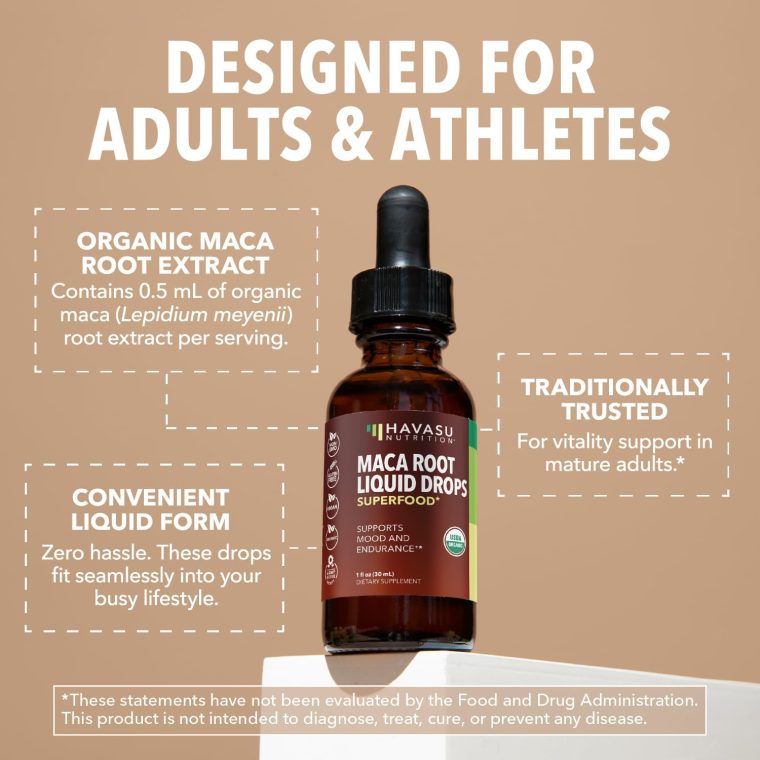 Organic Maca Root Liquid Drops - Supports Hormone Balance, Mood, and Energy in Women and Men - Lepidium Meyenii to Support Performance and Vitality - Non-GMO, Vegan, Unflavored - 60 Servings - Image 4