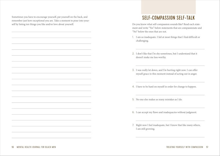 Mental Health Journal for Black Men: Prompts and Practices to Prioritize Yourself and Work on Your Well-Being - Image 8