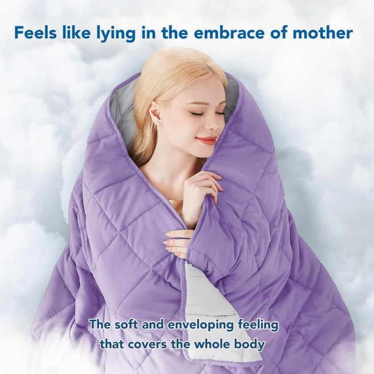 Topcee Weighted Blanket for Adults (20 lbs, 60" x 80") Queen Size Soft Cooling Heavy Blanket Sleeping, Apply to 190-210 lbs Body, Thick Breathable Blanket with Glass Bead, Easy Care - Image 3