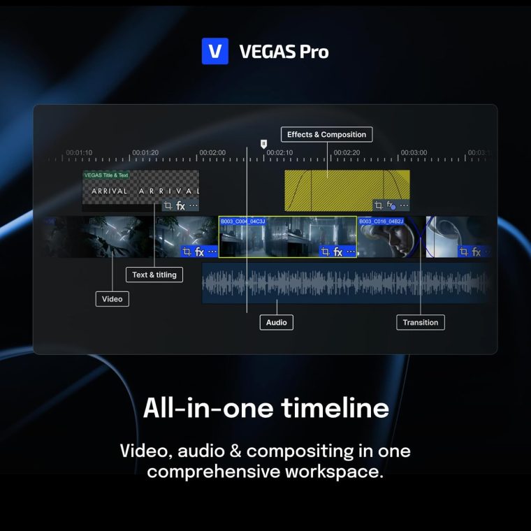 VEGAS Pro 22 - All-in-one software for video, audio and post-production | video editing software | video cutting software | video editor | Windows 10/11 PC | 1 license - Image 2