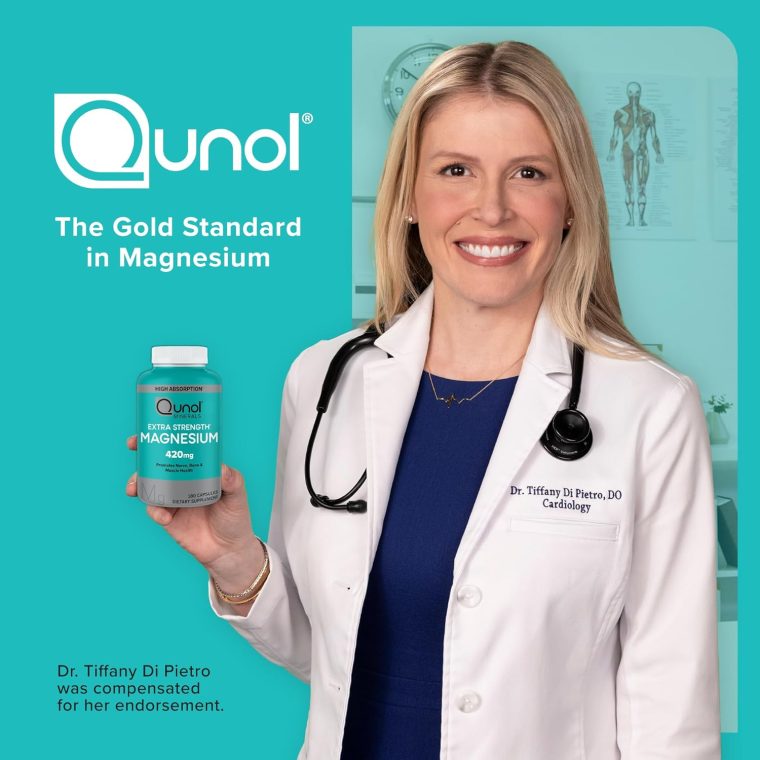 Qunol Magnesium Capsules 420mg, 100% DV, High Absorption Magnesium Supplement, Extra Strength, Bone and Muscle Health Supplement, 180 Count - Image 11
