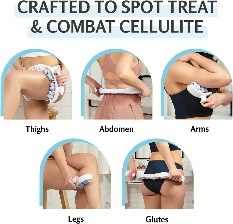 M3 Naturals Anti Cellulite Roller & Lymphatic Drainage Massager | Fascia Blaster for Contoured & Smoother Skin | Tool for Sore Arms, Legs, Stomach & Buttocks - Image 6