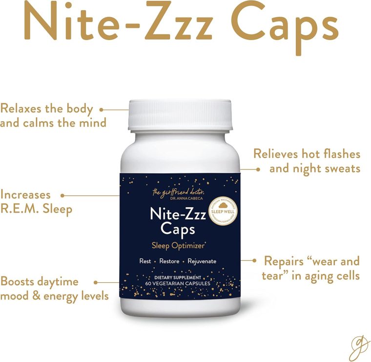 VIDAPURA Nite-Zzz Caps by Dr. Anna Cabeca (60ct) - Sleep Optimizer for Healing, Peaceful Sleep - Natural, Herbal Remedy Sleep Aid for Rest, Restore, Rejuvenate, Vegetarian, Vegan - Image 3