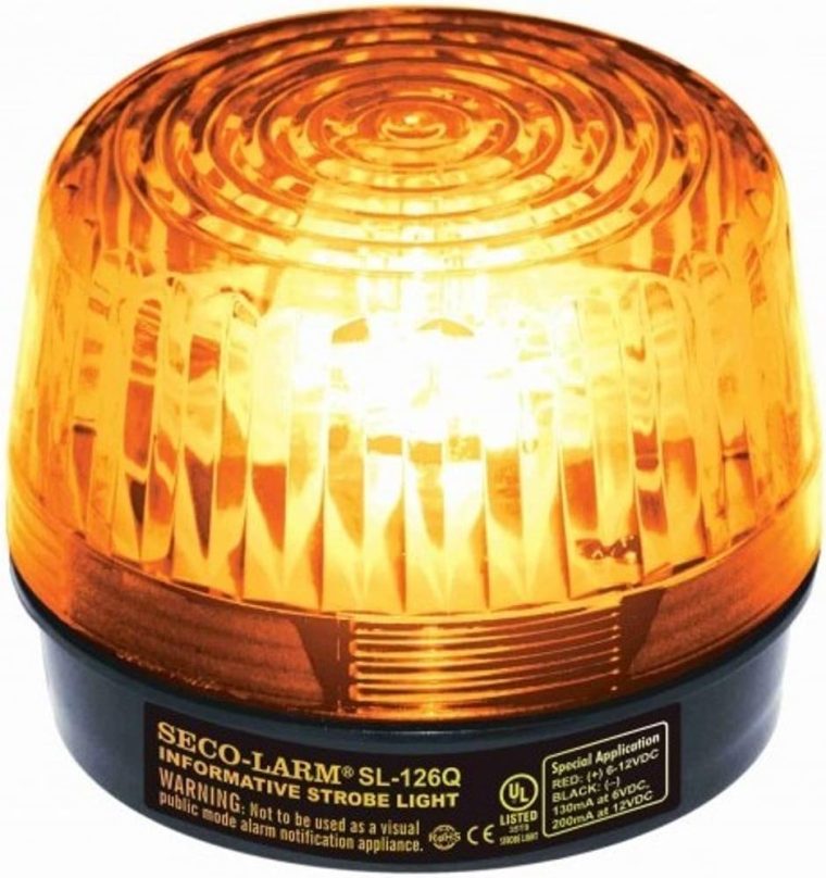 Seco-Larm SL-126Q/A Xenon Tube Strobe Light (Pack of 2), Amber, Easy 2-wire Installation, Low Current Consumption, 300 Continuous Hours Lifespan, High-impact Resistant Acrylic, For 6 to 12V Use - Image 2