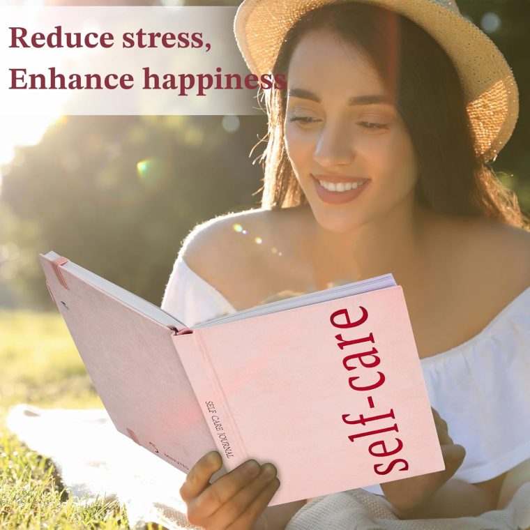 Self-Care Journal with Prompts – Daily Reflection Notebook – Mental Health Journal for More Positivity, Anxiety & Guided Journal for Women, ADHD Planner with Mood Tracker, A5 (Pink) - Image 6