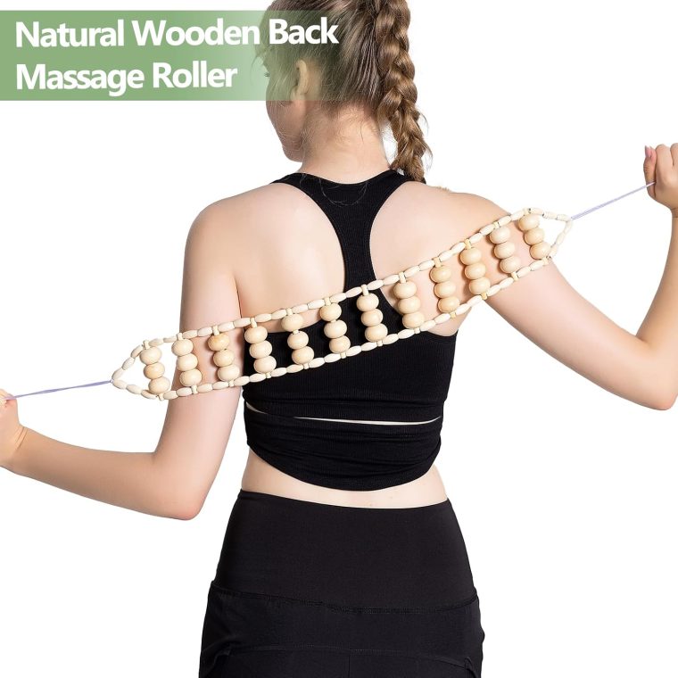 AICNLY 6Pcs Wood Therapy Massage Tools for Body Shaping, Multi-Functional Body Roller for Anti-Cellulite and Sore Muscle, Wooden Massage Roller Stick, Maderoterapia kit, Body Sculpting Tools Set - Image 5