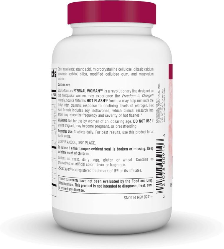 Source Naturals Hot Flash, Helps Reduce The Frequency of Hot Flashes* - 90 Tablets - Image 3