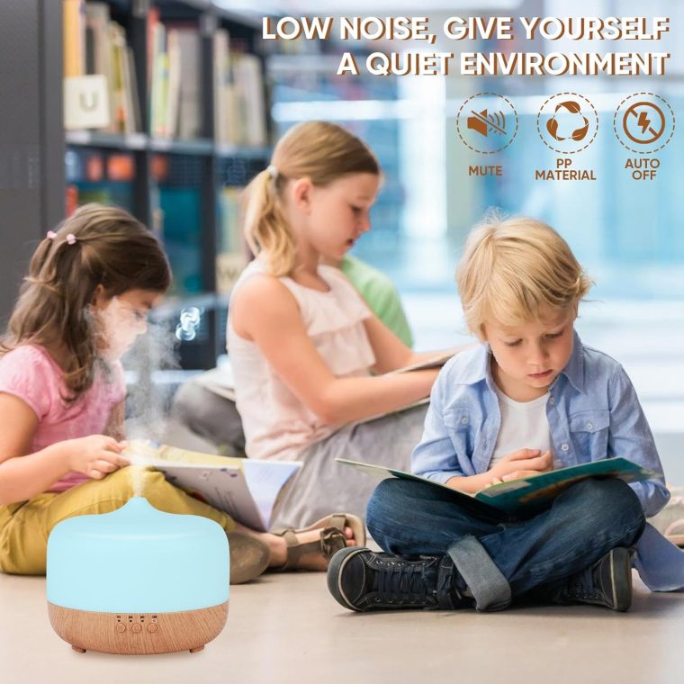 HAPPTWS 1000ml Essential Oil Diffuser - Remote Control Aromatherapy Diffuser 7 Color Changing LED for Large Room Home - Image 5