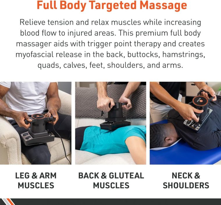 Body Sport Therapeutic Dual Speed Professional Vibrating Massager for Pain & Aching Muscle Relief – High-Powered, Effective, Chiropractic Myofascial Release Tool - Image 5