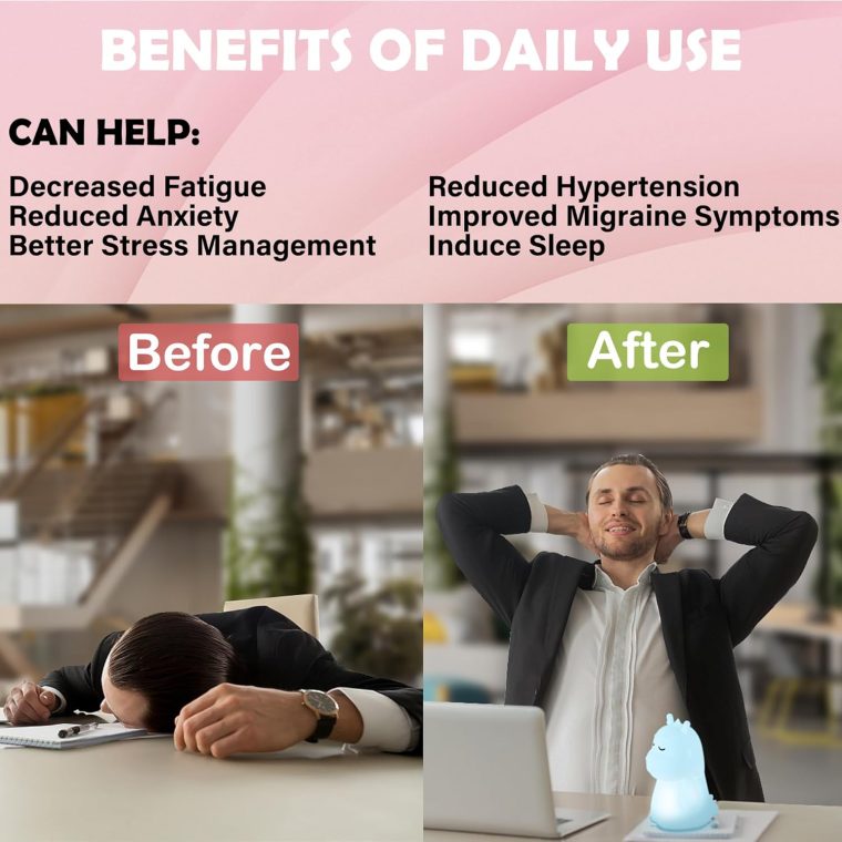 'Breathing Loong' Guided Visual Meditation Tool & Mindfulness Breathing Light for Stress, Anxiety & ADHD Relief | Sleep Aid Night Light | for All Ages, Home, School & Therapy | Ideal Mindfulness Gift - Image 3