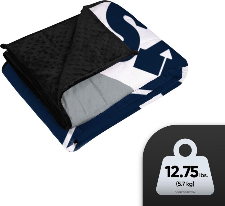 FOCO NFL Team Color Wordmark Weighted Blanket 60" x 80" - Image 2