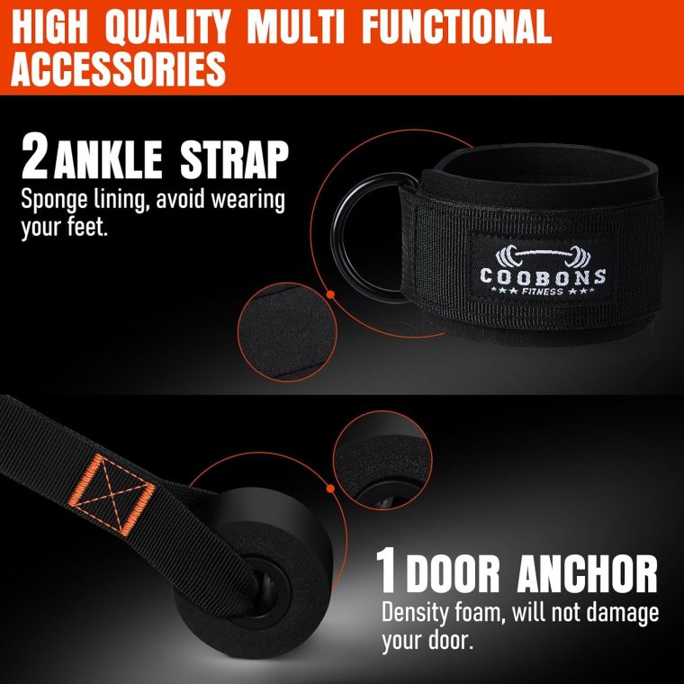 Resistance Bands with Handles - Heavy Duty Fitness Bands for Men & Women - Strength & Muscle Training, Yoga, Home Gym Equipment - Image 7