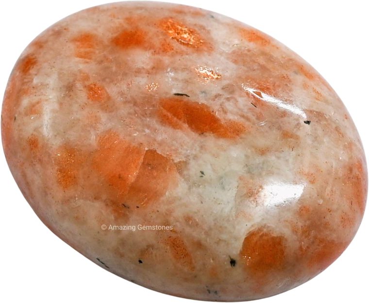 Sunstone Crystals and Healing Stones - Large Palm Stone Crystals Piedra - Crystal for Good Luck, Balanced Positive Energy, Meditation - Unique Stocking Stuffers and Birthday Gifts for Women, Men - Image 2