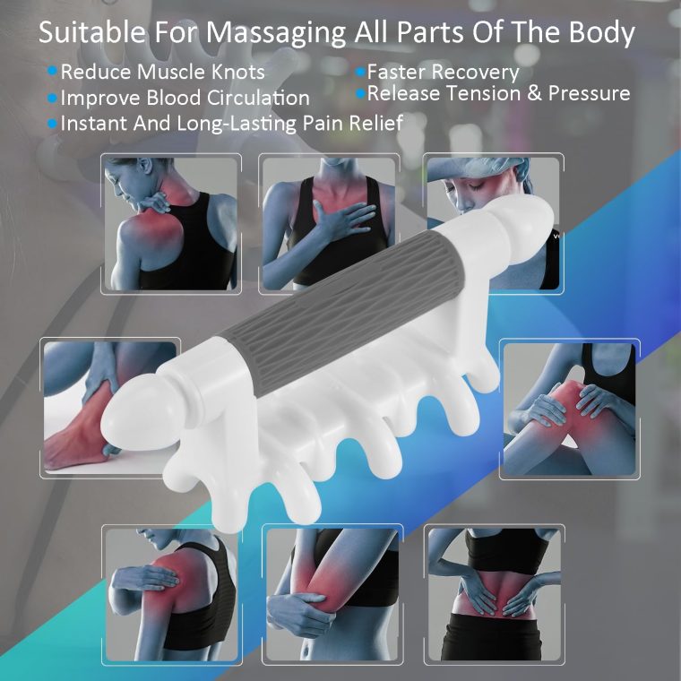 Fascia Massage Tool Myofascial Release Blaster Tools for Tighten Skin Lymphatic Drainage Trigger Point Deep Tissue Neck,Shoulder,Lower Back,Psoas,Thighs,Butt & Full Body(Grey) - Image 6