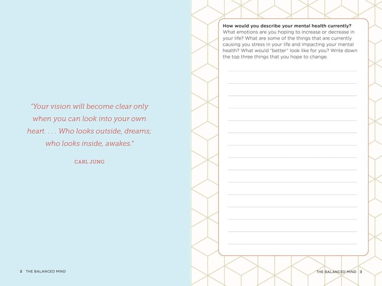 The Balanced Mind: A Mental Health Journal: Exploratory Prompts and Effective Practices - Image 6