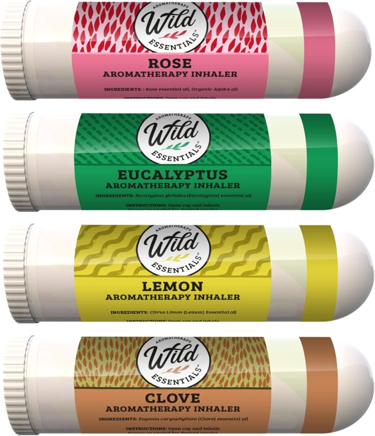 Wild Essentials Smell Training Kit Nasal Inhalers, Made in The USA, Pure Essential Oils, Olfactory Therapy, Loss of Smell, Aromatherapy, All Natural