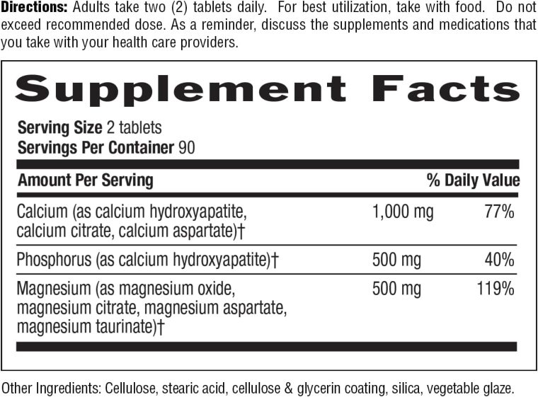 Country Life Target-Mins Calcium Magnesium Complex 1000mg/500mg, 180 Tablets, Certified Gluten Free, Certified Vegan, Certified Non-GMO Verified - Image 7