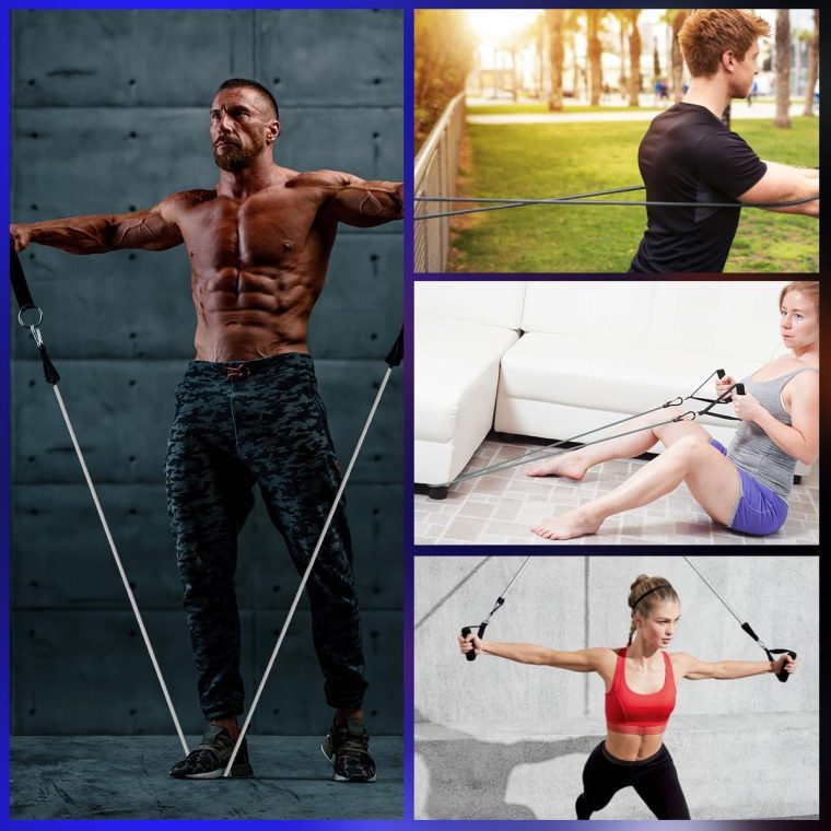 VEICK Single Resistance Bands for Physical Therapy, One Single Exercise Bands Tube, Workout Bands Resistance Training for Gym Home Workout Gear - Image 7