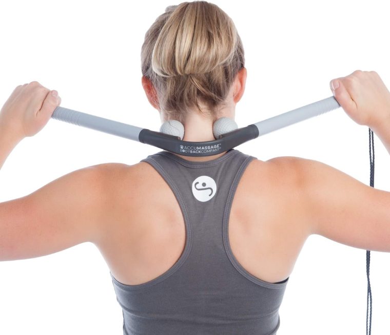 Body Back AccuMassage - Dual Pressure Point Massage Tool & Massage Hammer - 2 in 1 Design - Shiatsu Neck Massager Tool, Golf Ball Percussion Massager for Deep Tissue - Image 2