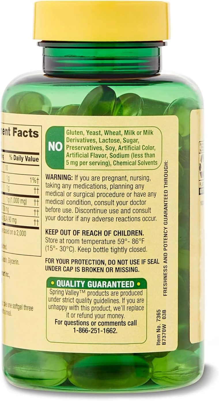 Spring Valley Evening Primrose Oil Women's Health Dietary Supplement Softgels, 1000 mg, 75 Count, Softgels, Evening Primrose Oil Capsules 1000mg Bundle with LualL's 45 Diabetes Decoded - Image 9