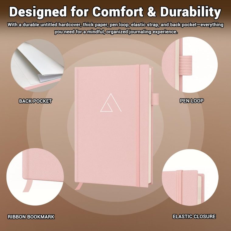 Guided Anxiety Journal for Women and Men – Cognitive Behavioral Therapy Journal with Repetitive Mindfulness Prompts, Self-Care & Anti-Anxiety Journals for Mental Health & Wellness (Pink) - Image 2