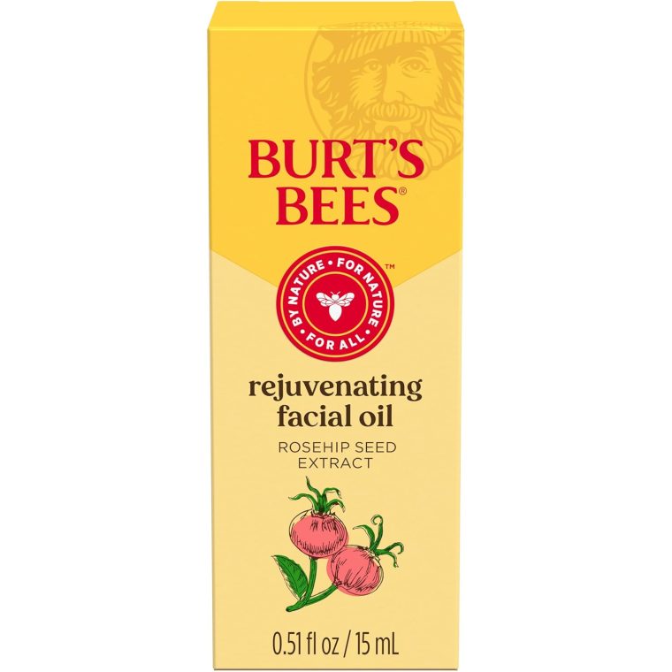 Burt's Bees Gua Sha Face Oil With Rosehip Seed Extract, Reduces Appearance of Fine Lines and Wrinkles, Use with Ice Roller & Facial Tools, Natural Origin Skin Care, 0.51 fl. oz. - Image 11