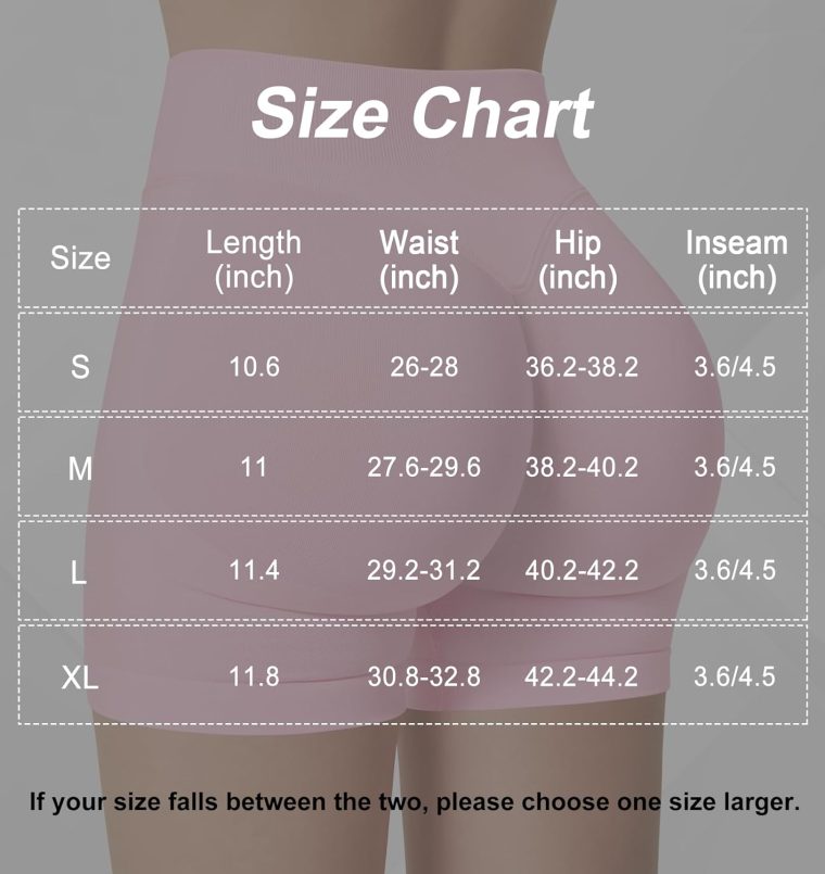 Womens Workout Gym Impact Shorts Seamless Hidden Scrunch Butt Lifting Yoga Shorts with High Waisted Tummy Control - Image 4