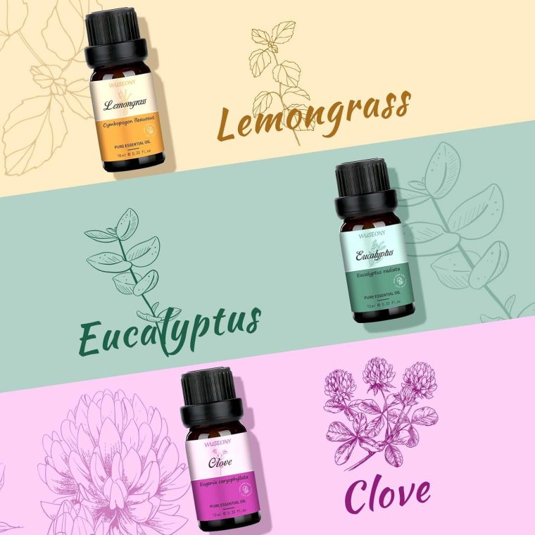 Top 6 Natural Aromatherapy Oils Gift Set, Essential Oils for Diffusers Home, Fragrance Oil Scent for Candle Soap Making - Lavender, Peppermint, Eucalyptus, Lemongrass, Sweet Orange, Clove - Image 4