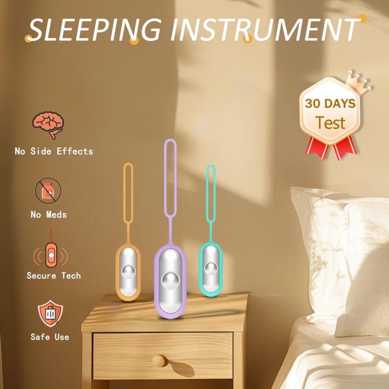 Sleep Instrument,Brain Massage Adjust Heart Rate,Headache Focus Attention,Small and Easy to Carry,Improve Deep Sleep (Purple) - Image 2