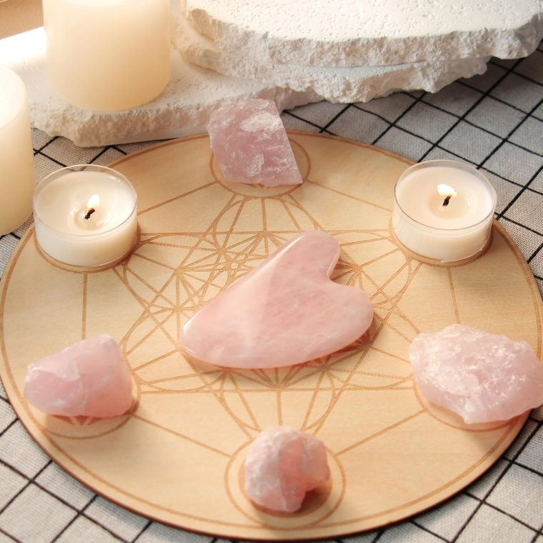 BAIMEI Gua Sha Facial Tool for Self Care, Massage Tool for Face and Body Treatment, Relieve Tensions, Reduce Wrinkles and Redness, Skin Care Tools for Men Women - Rose Quartz - Image 7